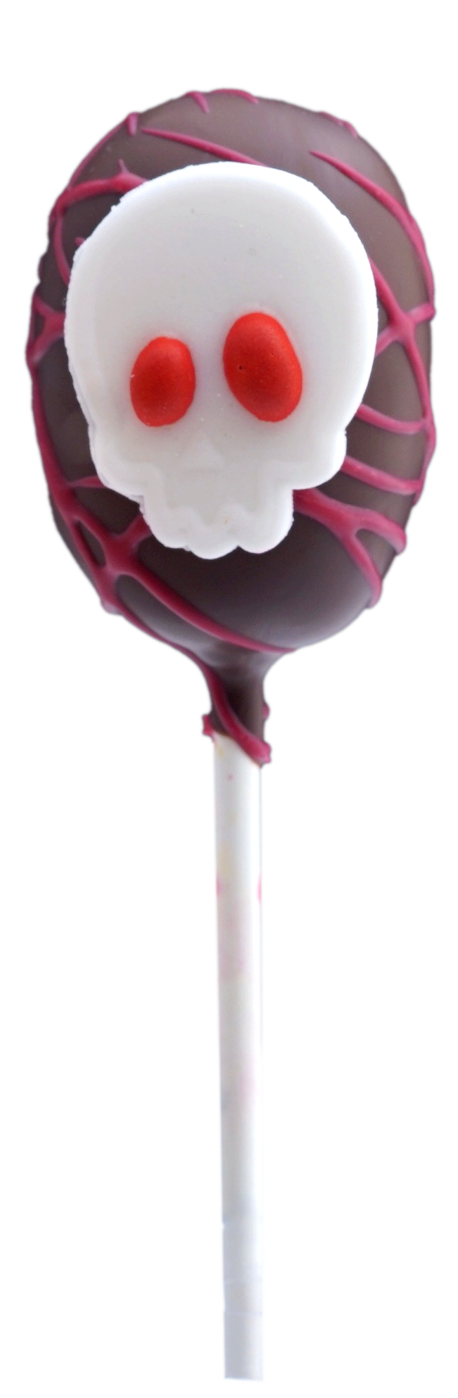 Halloween Cake-Pop im Totenkopf-Design