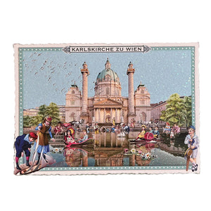 Postkarte von der Karlskirche in Wien 