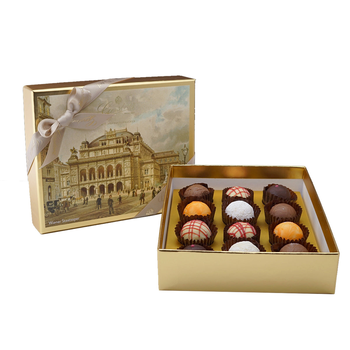 Gerstner Trüffel Traditions Box mit dem Staatsopermotiv