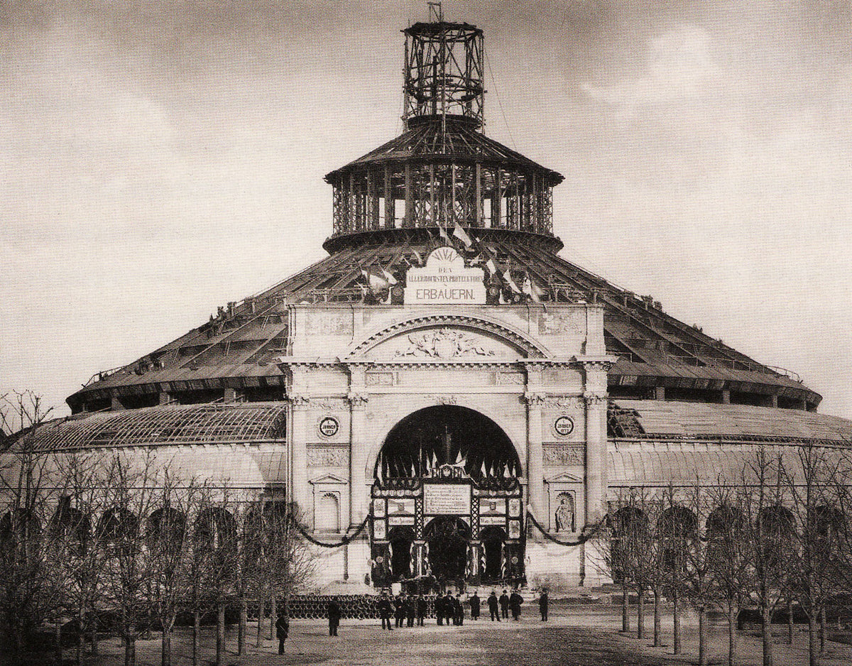 Die Weltausstellung im Wiener Prater 1873 beschert Anton Gerstner eine Goldmedaille - vor dem Pavillon zu sehen.