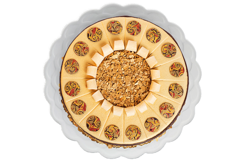 Klimt Torte aus der Vogelperspektive